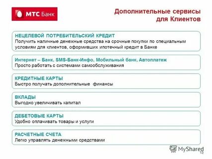 Потребительский кредит в мтс