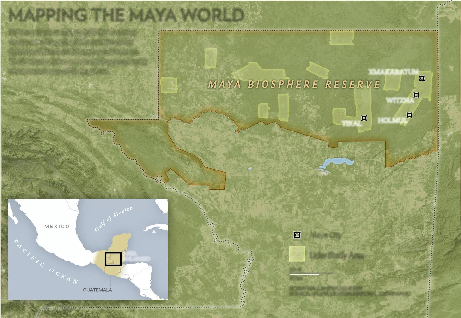 The maya lived in a area ranging
