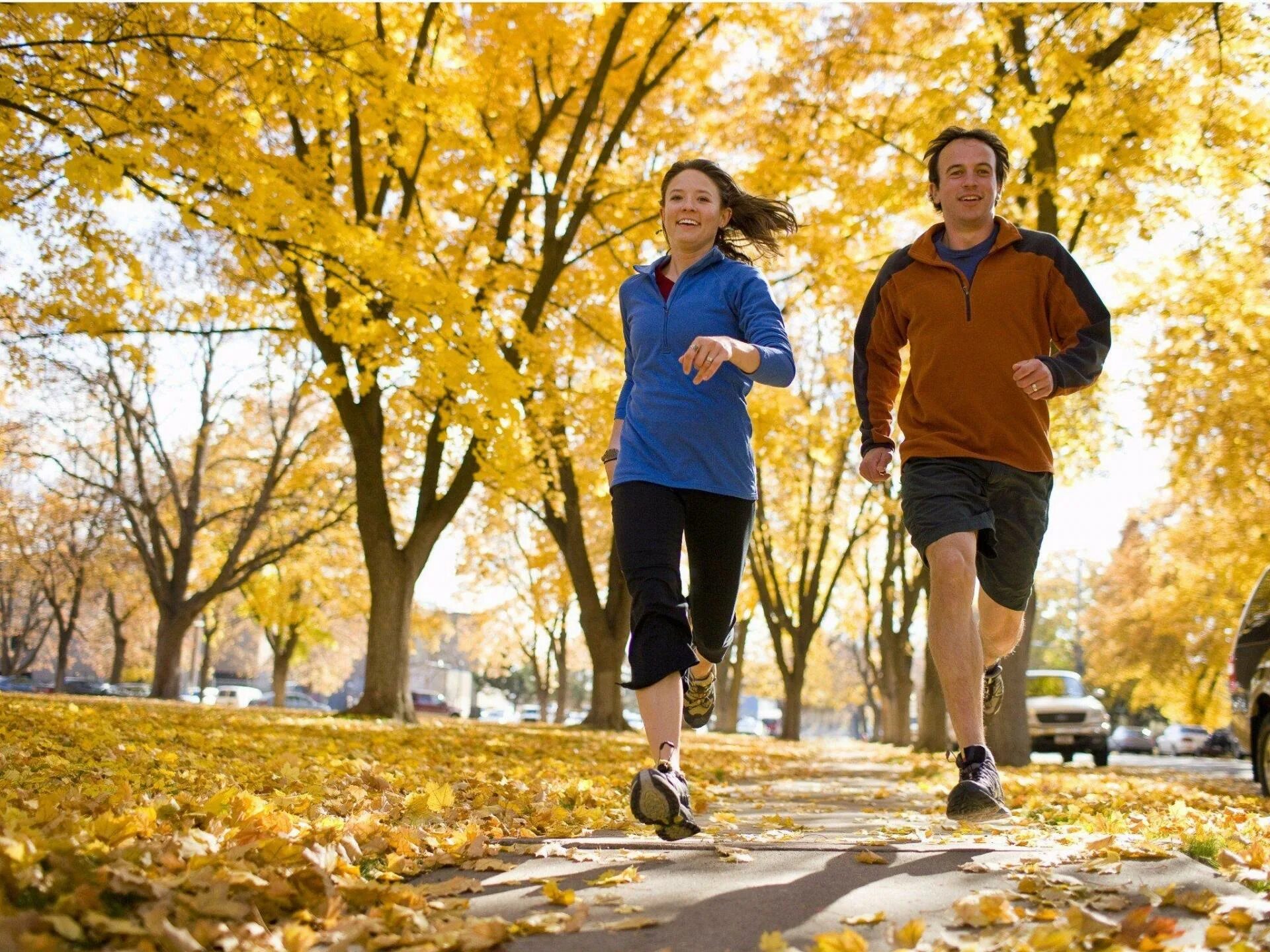 Жизнь человека осенью. Осенняя пробежка. Пробежка осенью. Осенний бег. Занятие спортом в парке осенью.