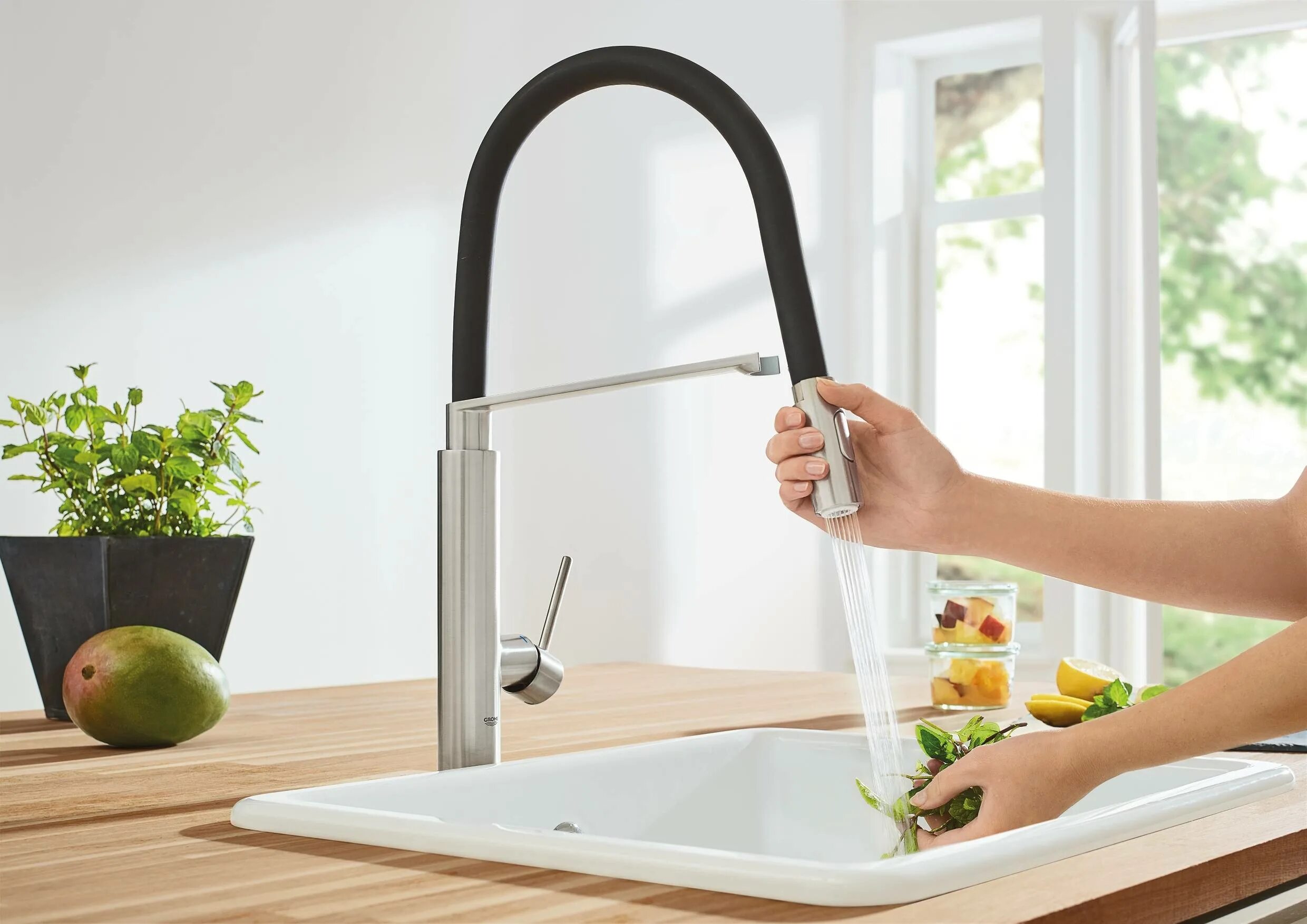 Кухонные смесители с выдвижным изливом. Смеситель для кухни Grohe Concetto 31491 dc0. Смеситель для кухни Grohe Concetto New 31491000. Смеситель Grohe Concetto для кухни. Смеситель для кухни Grohe 31491000.