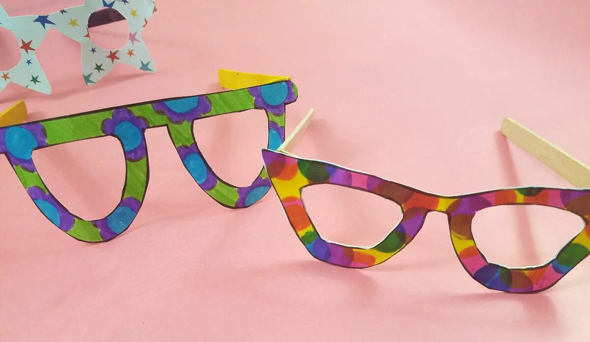 Очки поделка для детей. Очки детские для игр. Детские очки из бумаги. Поделка очки своими руками.