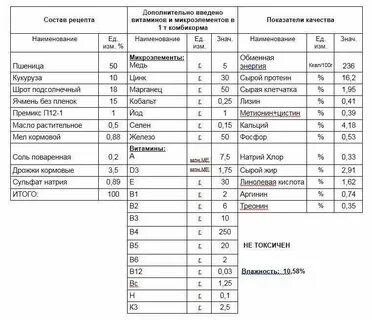 Состав зерносмеси для кур своими руками