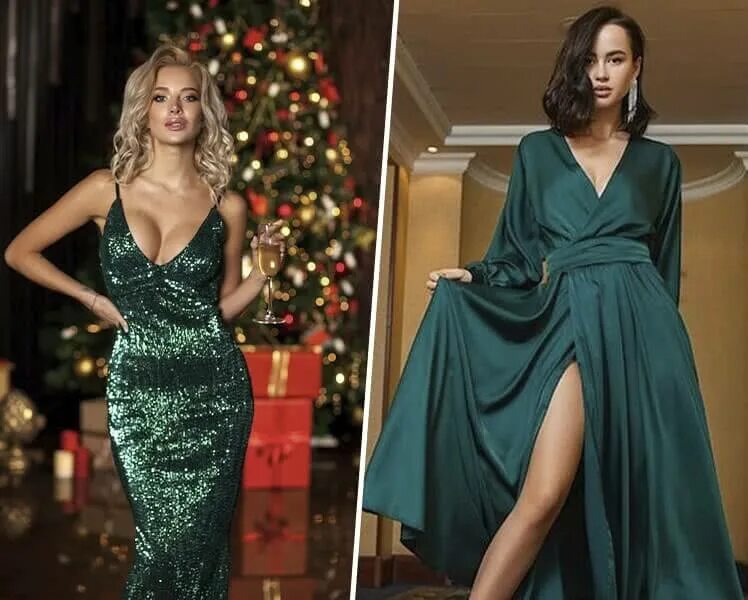 девушка в открытом новогоднем платье. стильные вечерние платья. тренд новогодних платьев 2024. новогодние образы для девушек. тренд новогодних платьев 2024.