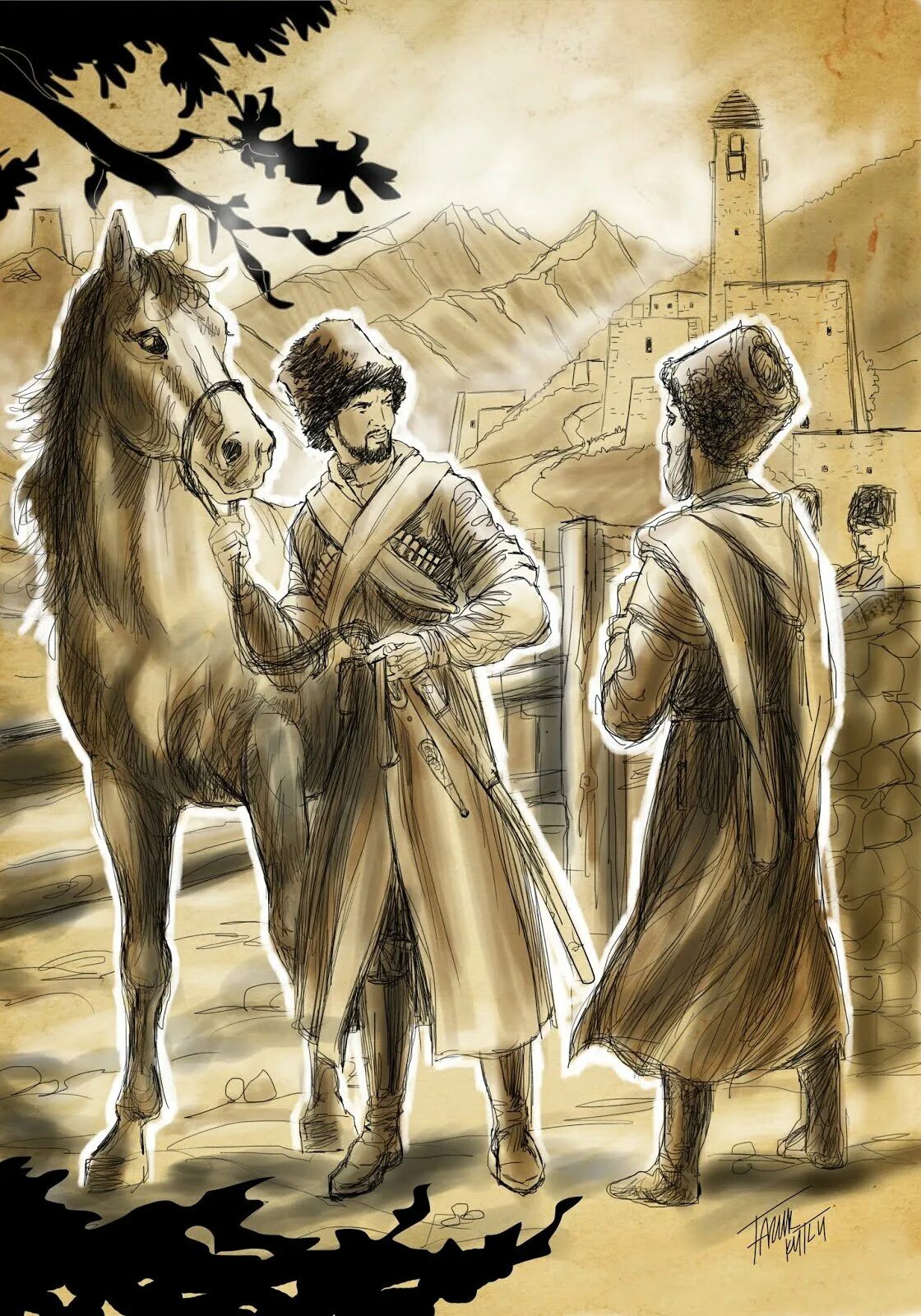 Рисунки горцев