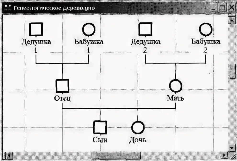 Генеалогическое дерево семьи является сетевой информационной моделью. Генеалогическое дерево семьи является сетевой информационной моделью