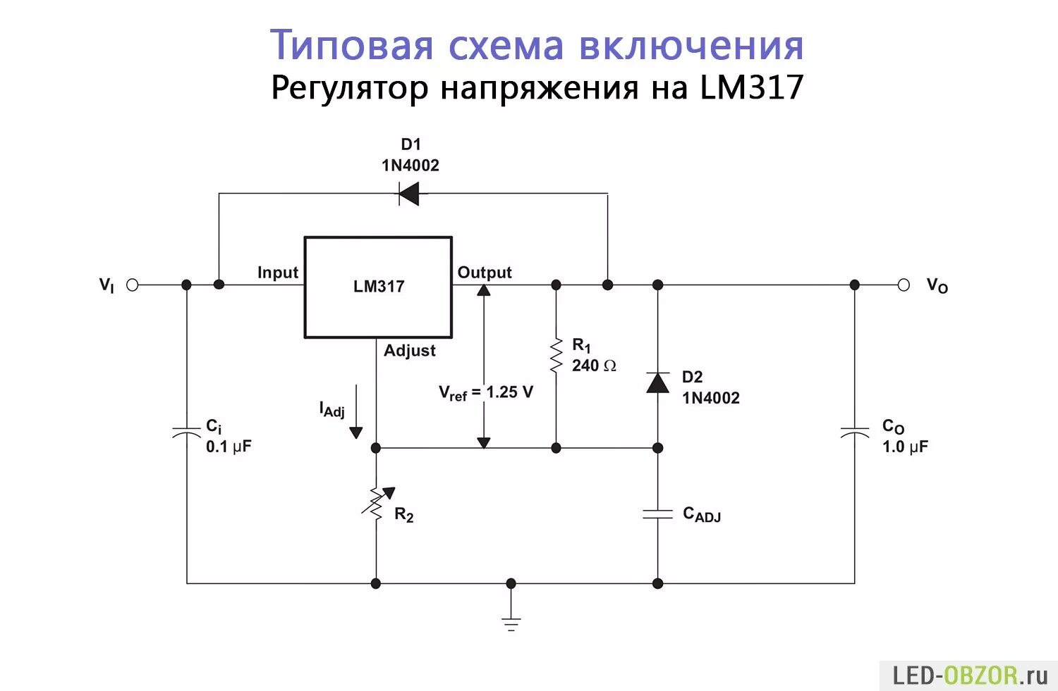 Понизить напряжение регулятором