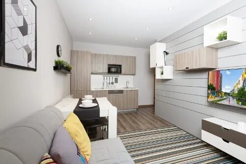 Купить студию, 25.2 м² по адресу Иркутск, микрорайон Ершовский, 28/13, 2 этаж за