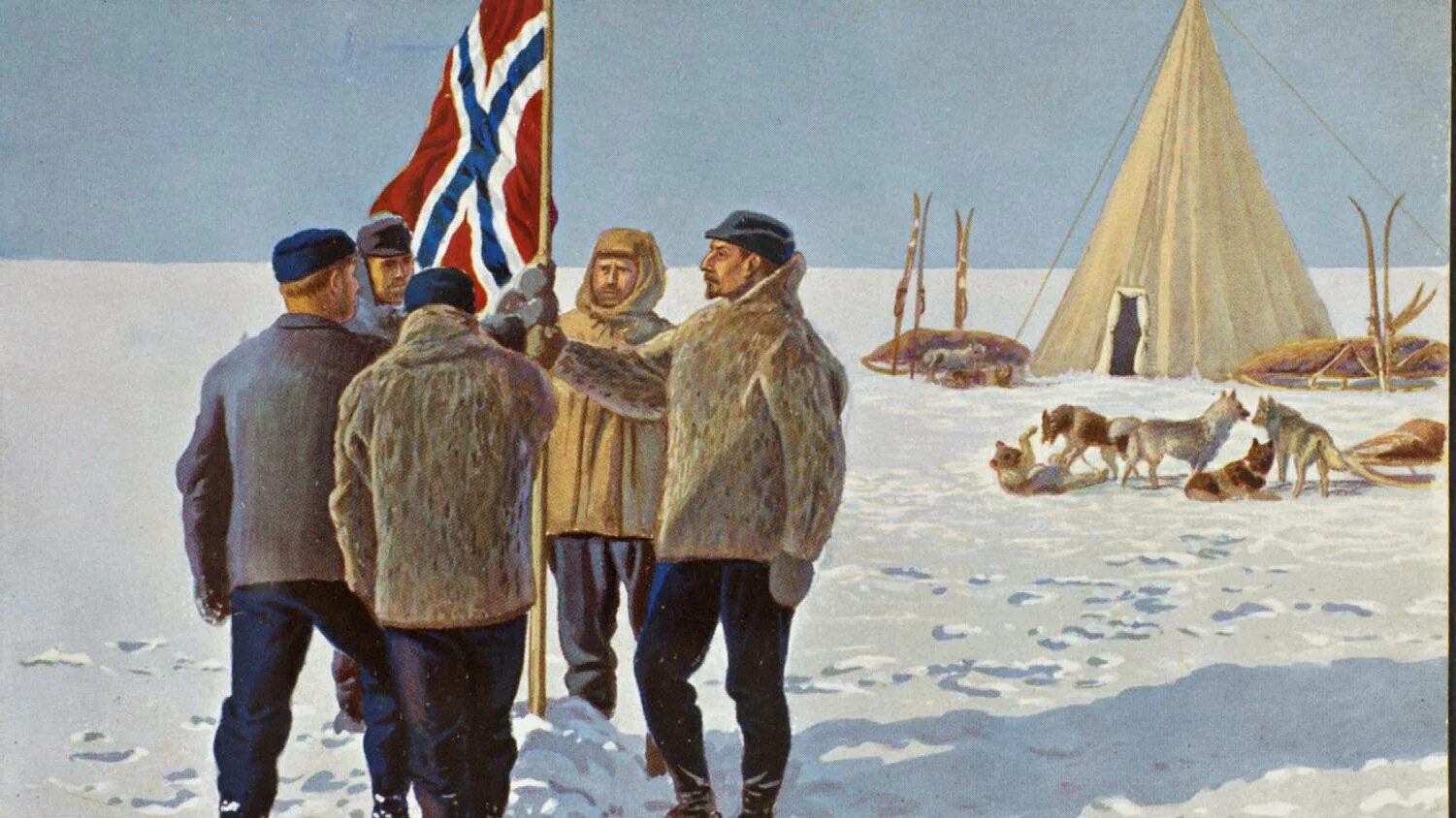 Экспедиция Амундсена. Амундсен Южный полюс. Покорение Южного полюса Амундсеном и Скоттом. Руководитель первой экспедиции покорившей южный полюс