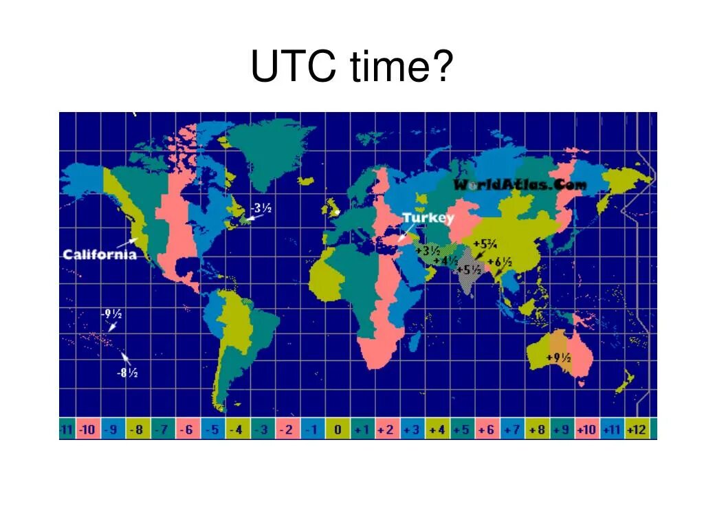 В какой стране время 6. UTC время. Карта часовых поясов. Карта UTC. +0 Часовой пояс.