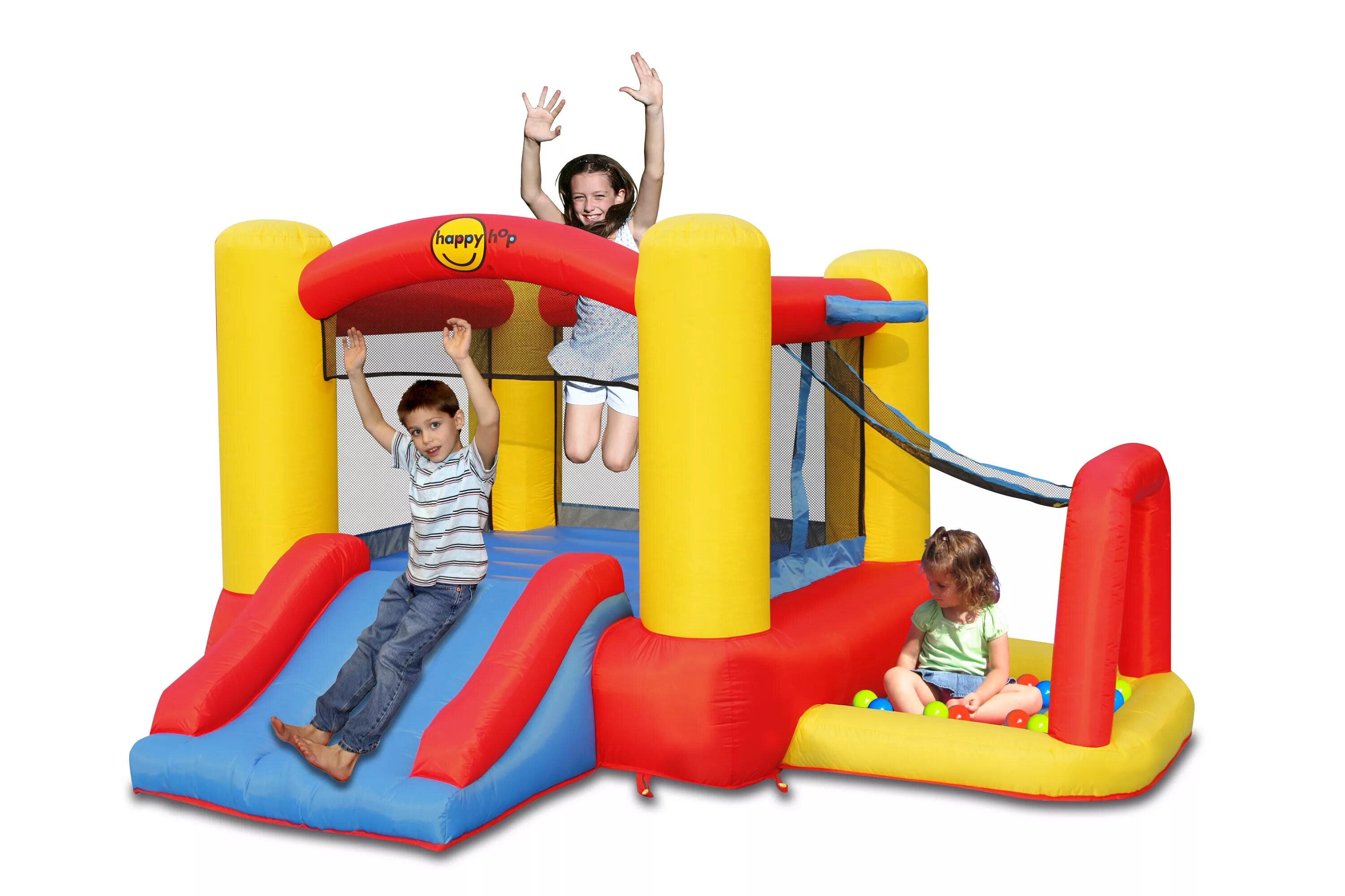 Надувной игровой комплекс для детей. Надувной батут happy hop с горкой. Little tikes батут. Надувной батут happy hop 8304. Happy hop батут 280 210 185.
