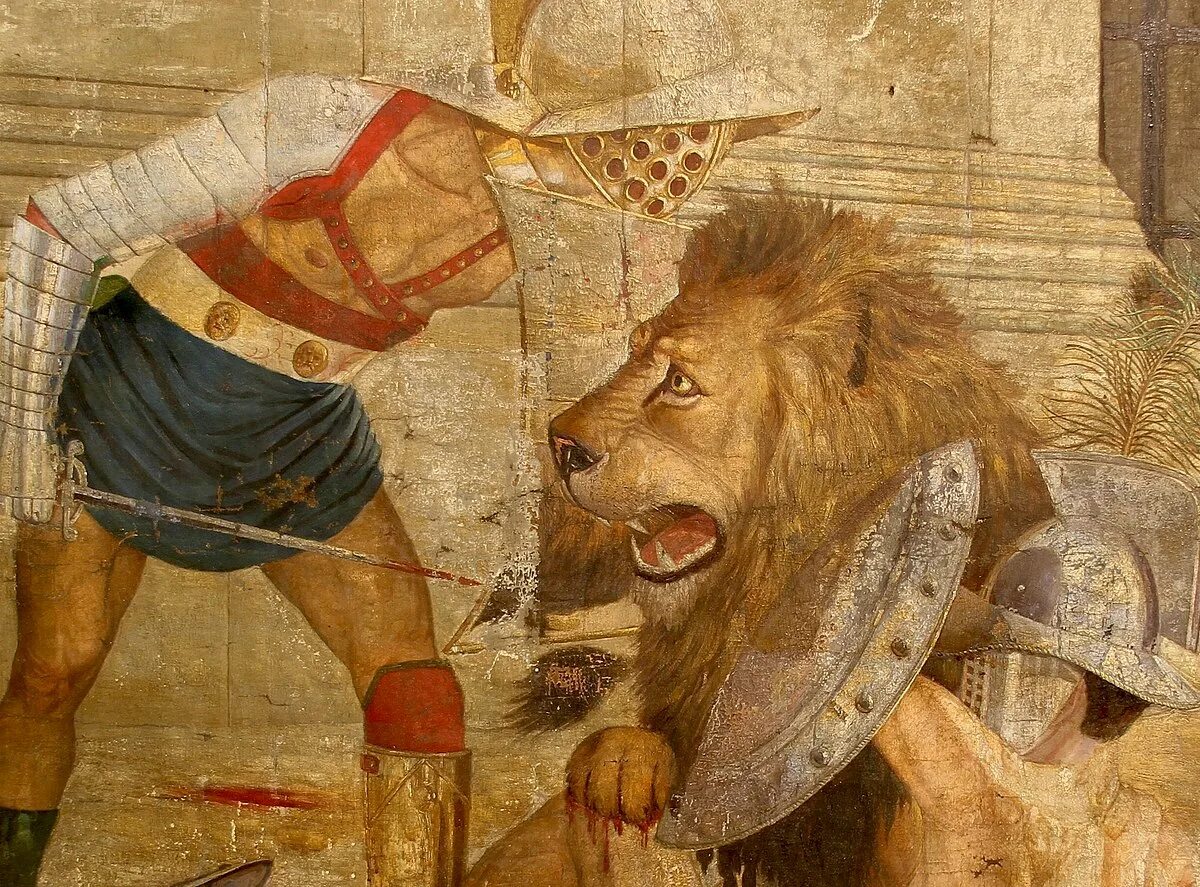 Гладиатор львов. Гладиатор со львом в Колизее. Гладиатор и Лев. Гладиатор сражается со львом. Лев в Риме.