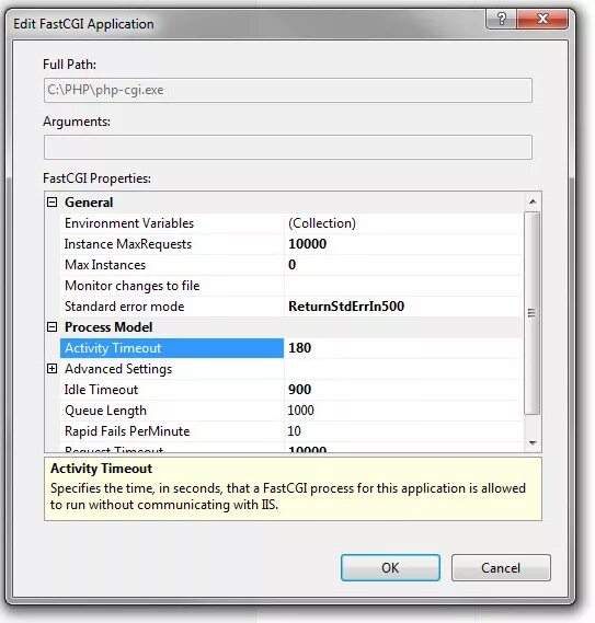 IIS connection timeout. Примеры fastcgi. IIS cgi timeout. Карты timeout. Api timeout