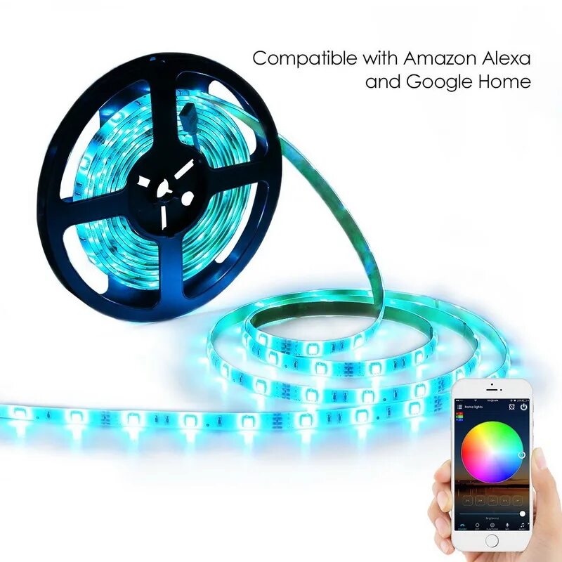 Bluetooth smart led strip. Диодная лента wifi. светодиодная лента android. умная wi fi матричная гирлянда. star-x55. wi-fi,smart,android,led.