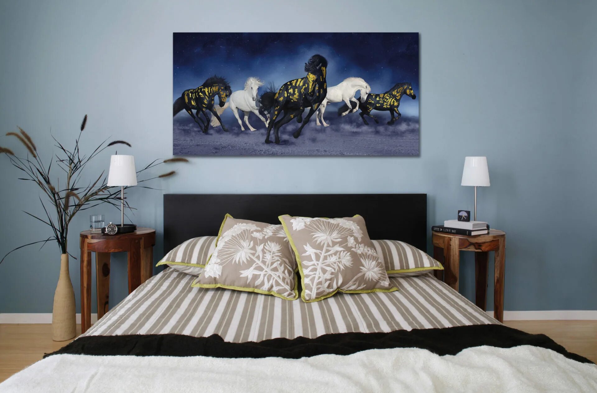 Pin by Marga Rubio Recio on Decoración hogar Bedroom wall colors, Wall decor bed