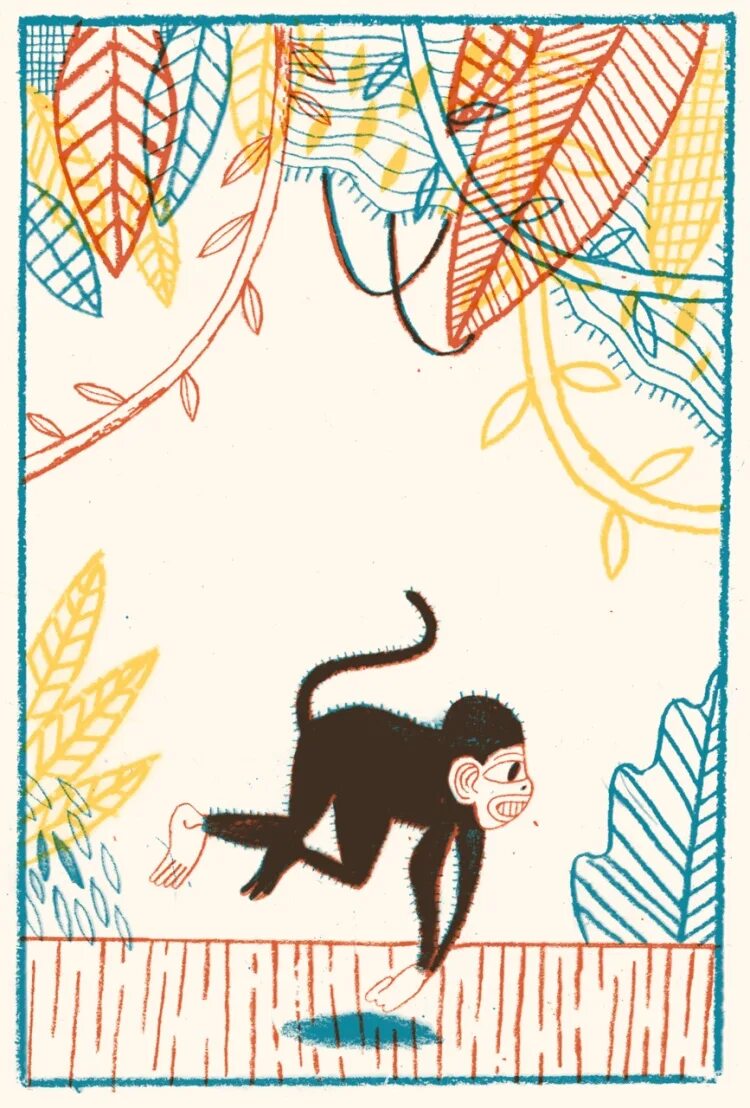 Житков про обезьянку. Обезьянка рисунок. Иллюстрация про обезьянку. Иллюстрация к рассказу про обезьянку.