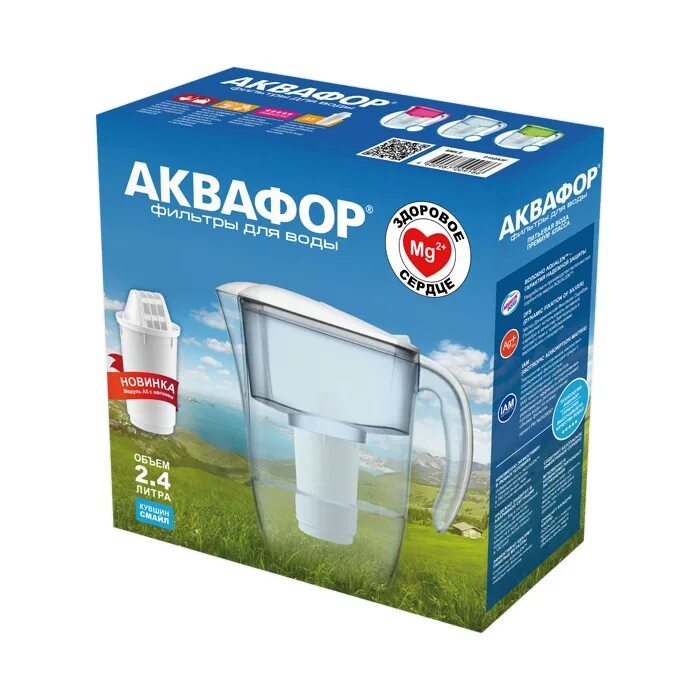 Фильтры аквафор для кувшина разновидности. Фильтр-кувшин «аквафор» смайл, 2,9 л. фильтр-кувшин аквафор смайл р152а5f белый. фильтр-кувшин аквафор смайл белый. фильтр-кувшин аквафор смайл а5 2,9 л..