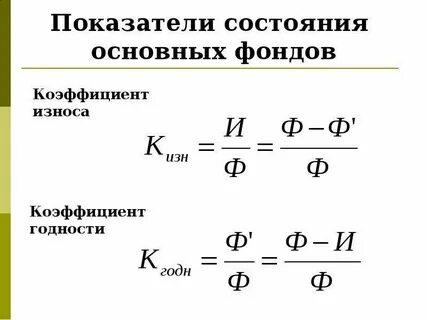 Состояние фондов