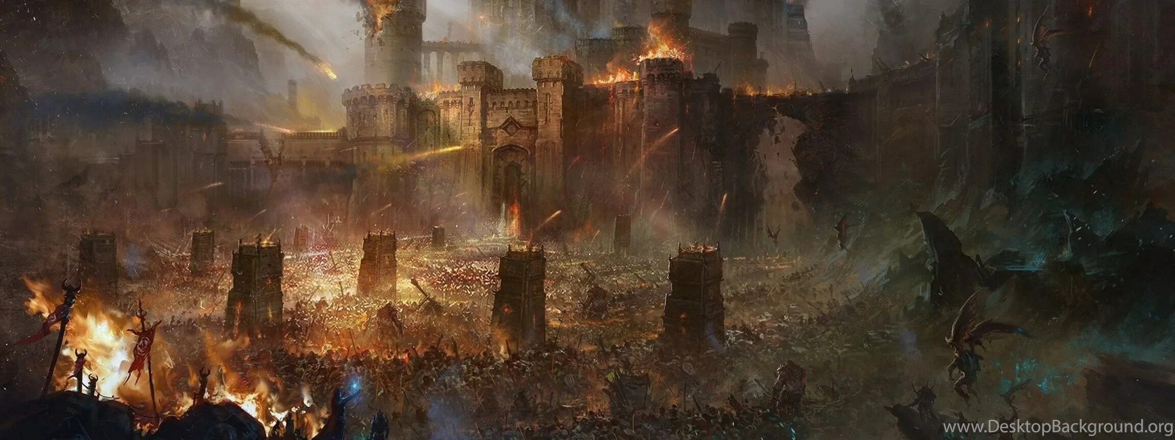 Осада замка 3. Warhammer fantasy battles осада города. битва фэнтези арт осада крепости. осада лондона 1013. осада замка.