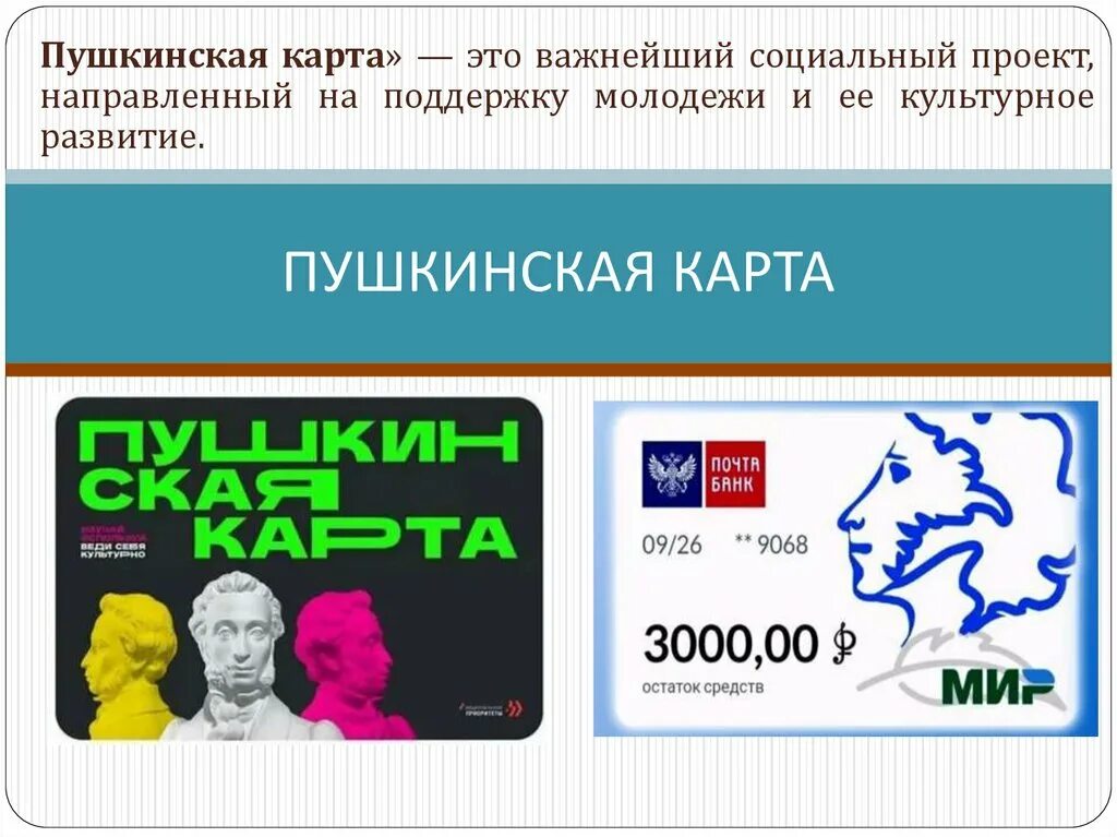 Где использовать пушкинскую карту