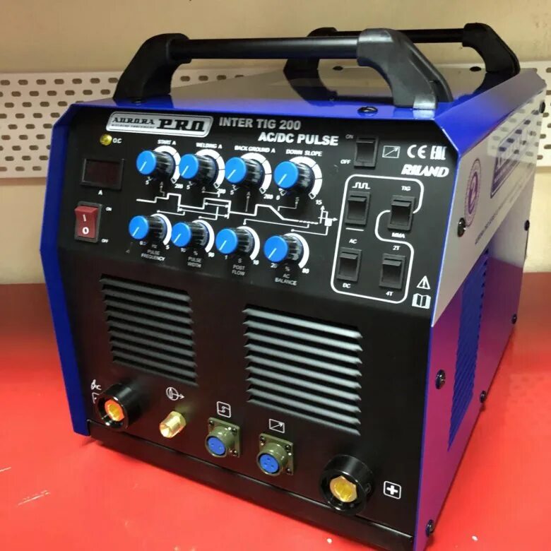 Aurorapro inter tig 200. Аппарат аргонодуговой сварки AURORAPRO Inter Tig 200 AC/DC Pulse (Tig+MMA) MOSFET.