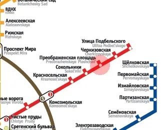 Метро москвы схема метро черкизовская