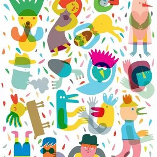 Colorful characters