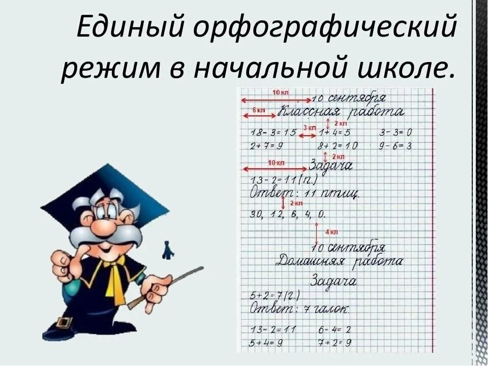 Проверка тетрадей в 1 классе
