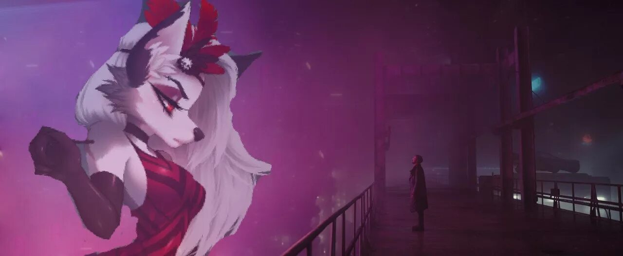 Loona helluva art. Loona helluva. луна из helluva boss. luna helluva boss art.