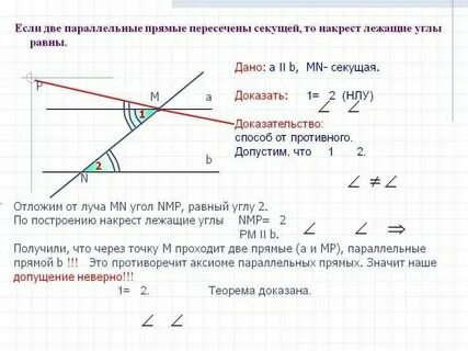 Параллельные прямые пересечены параллельными секущими