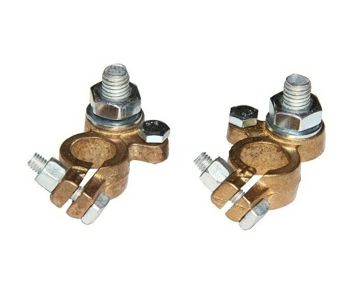 Клемма акб "евро" латунная (2шт,с/у). Клеммы аккумуляторные латунные, болт с гайкой, 226 гр, 2 шт. Клеммы аккумулятора латунь. 52245 клемма акб грузовая. Клеммы аккумуляторные латунные vrc j0001 2шт.