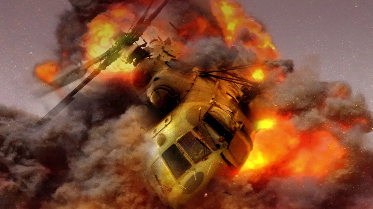 Штормагеддон. Подбитый вертолет ми-8 в Афганистане.