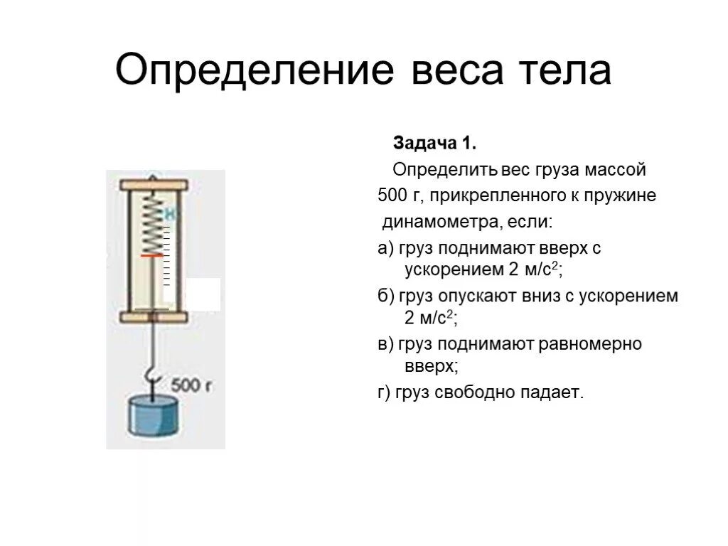 Вес тела в воздухе 20 н. Вес груза прикрепленного к пружине динамометра равен. Вес груза прикрепленного к пружине динамометра равен 1 1н 2 100н 3 1г 4 100г. Вес тела определение. Определить вес тела.