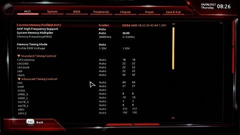 Xmp high frequency support