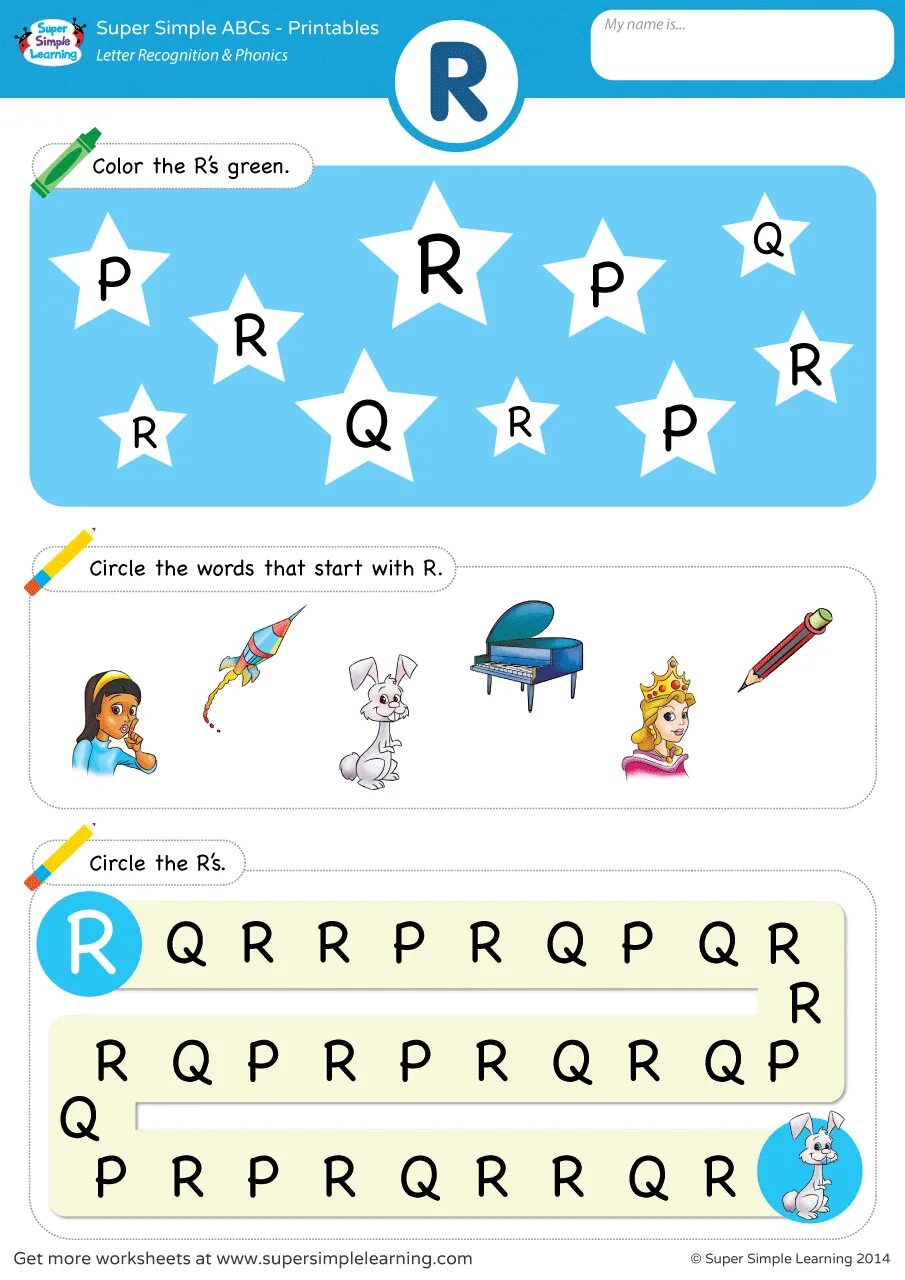 Simple letters. Letter r Worksheet. Super simple Phonics. Letter recognition Worksheets. Super simple Letter recognition.