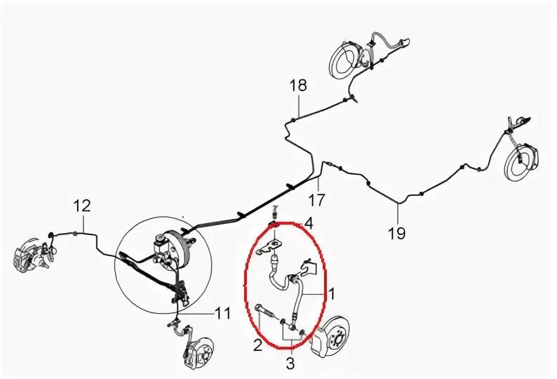 6. Схема ручного тормоза шевроле лачетти. Тормозная система шевроле лачетти. 4. 4.