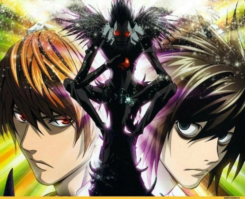 Ягами лайт бог. Death Note. Рюк тетрадь смерти. Ягами Лайт и рюк.