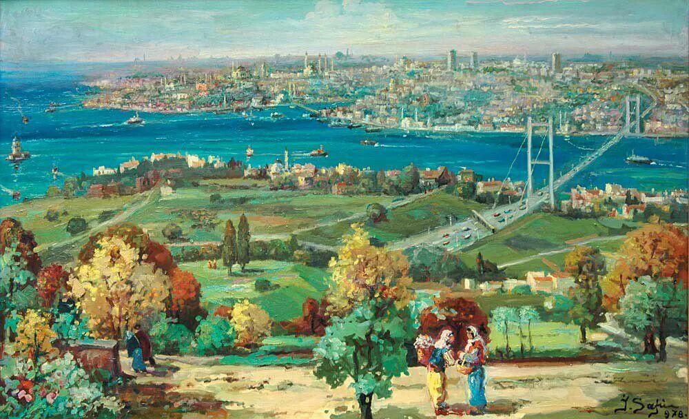 Стамбул в живописи. Istanbul tablo. Deniz ressami бодрум художник. Ibrahim safi. Стамбул маслом.