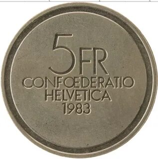Монета швейцарии 5