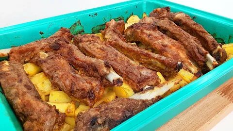 Как приготовить картошку с ребрышками в духовке