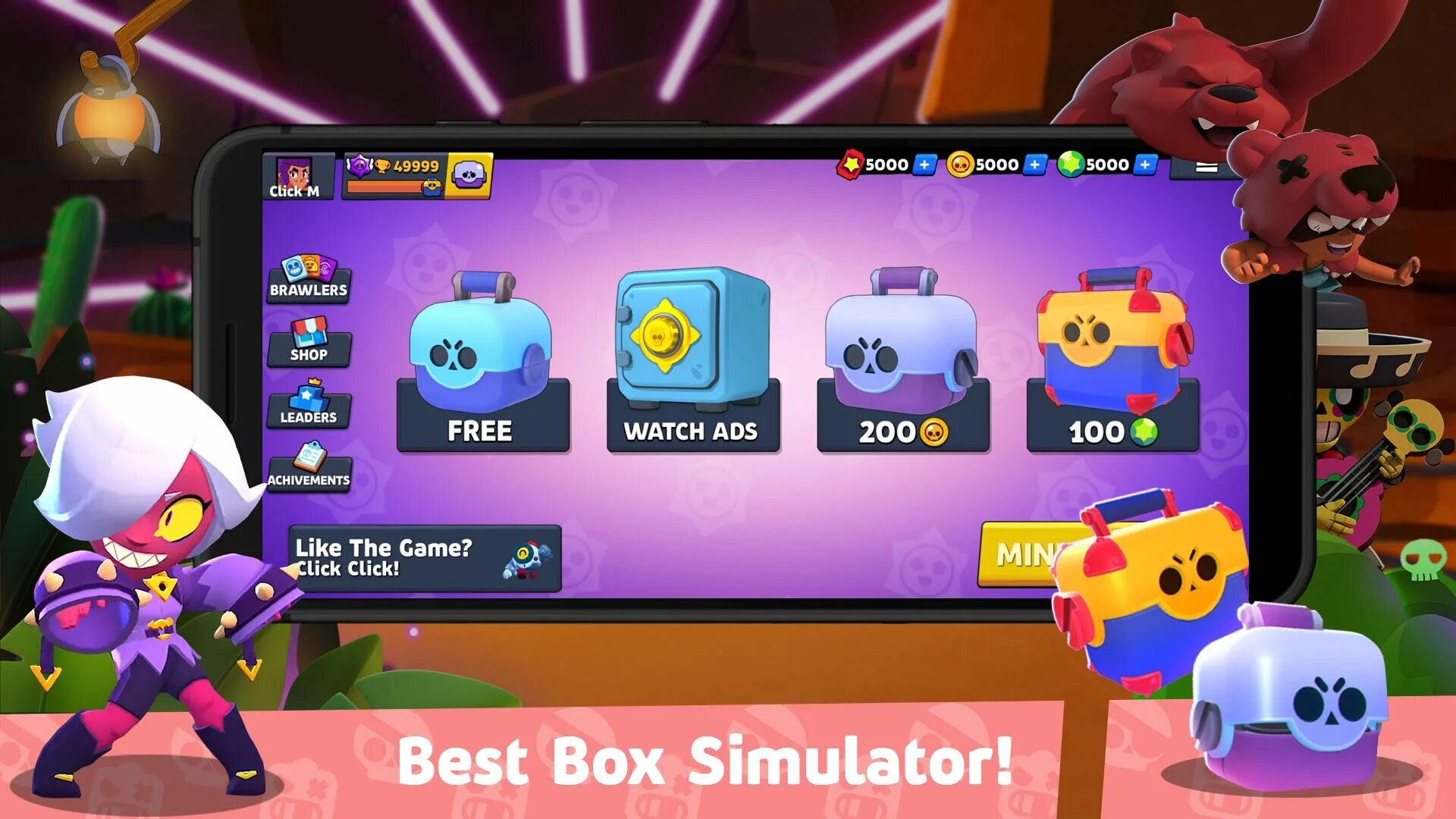 Игры симулятор бравл старса. Brawl Box Simulator. Brawl Stars Box. Box Simulator for Brawl Stars. Star Box Brawl Stars.