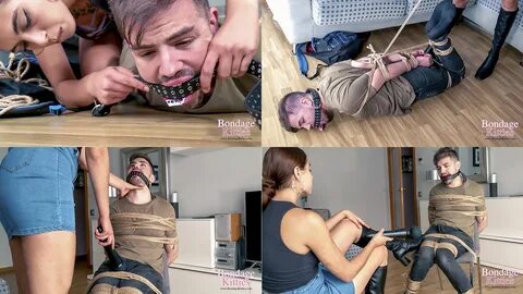 Men hogtied and tied in chair by Lex (femdom bondage) - WMV, FULLHD 1080, E...