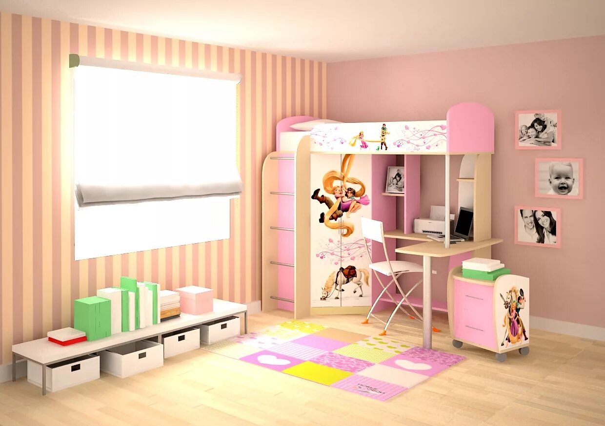 Кровать чердак Винкс. Детские комнаты для девочек. Мебель для девочки в комнату. Мебель для детской комнаты девочке.