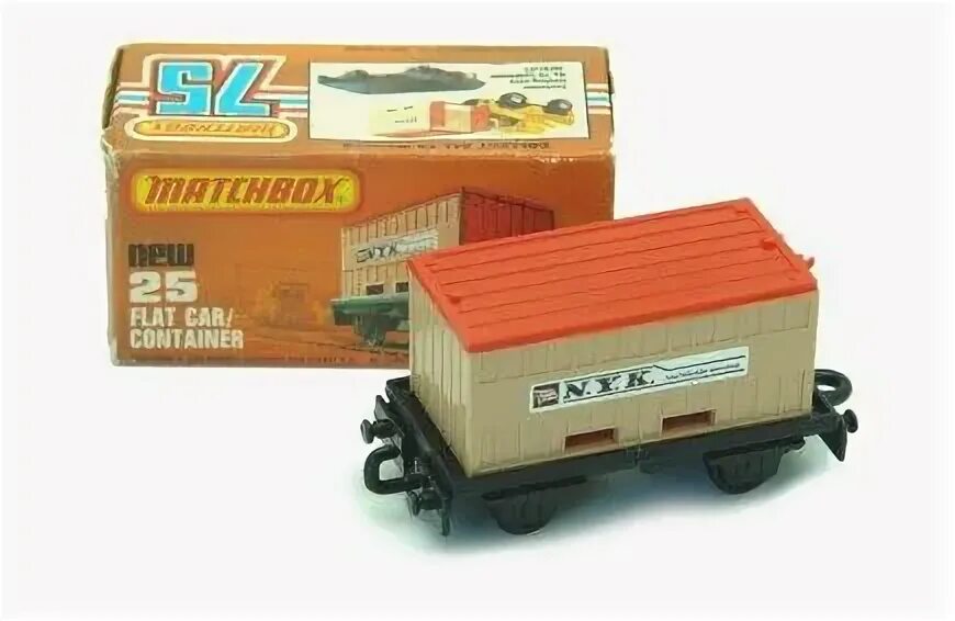 Flat 25. Car Container. Matchbox поезд. Car with Container.