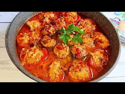 Видео перцы фаршированные с рисом с мясом