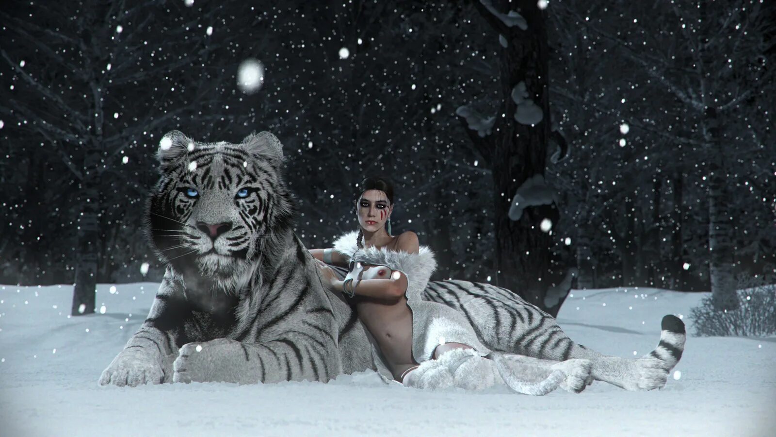Новые бесплатные видео. Тигр на снегу. Тигр зимой. Девушка и белый тигр. Девушка с тигром зима.
