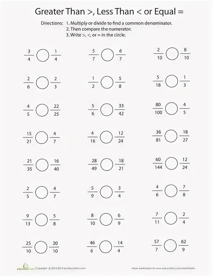 5 is greater than 3. Compare fractions worksheet. greater than. compare fractions with common numerator. compare arrange like fractions worksheet.