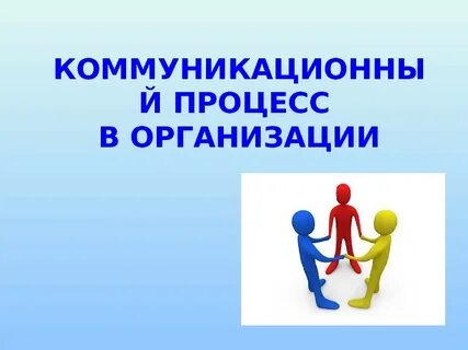 1 коммуникация процесс