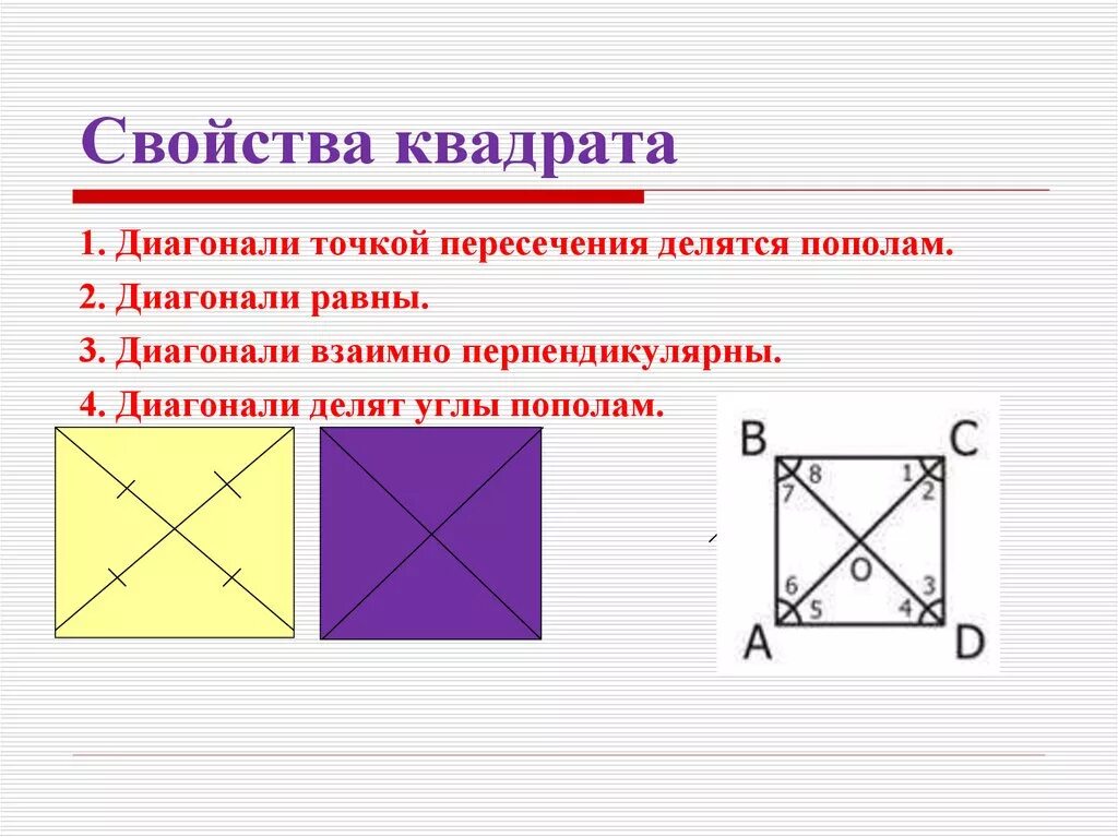 Как определить центр квадрата. Свойства квадрата. Свойства диагоналей квадрата. Квадрат определение и свойства. Квадрат свойства квадрата.