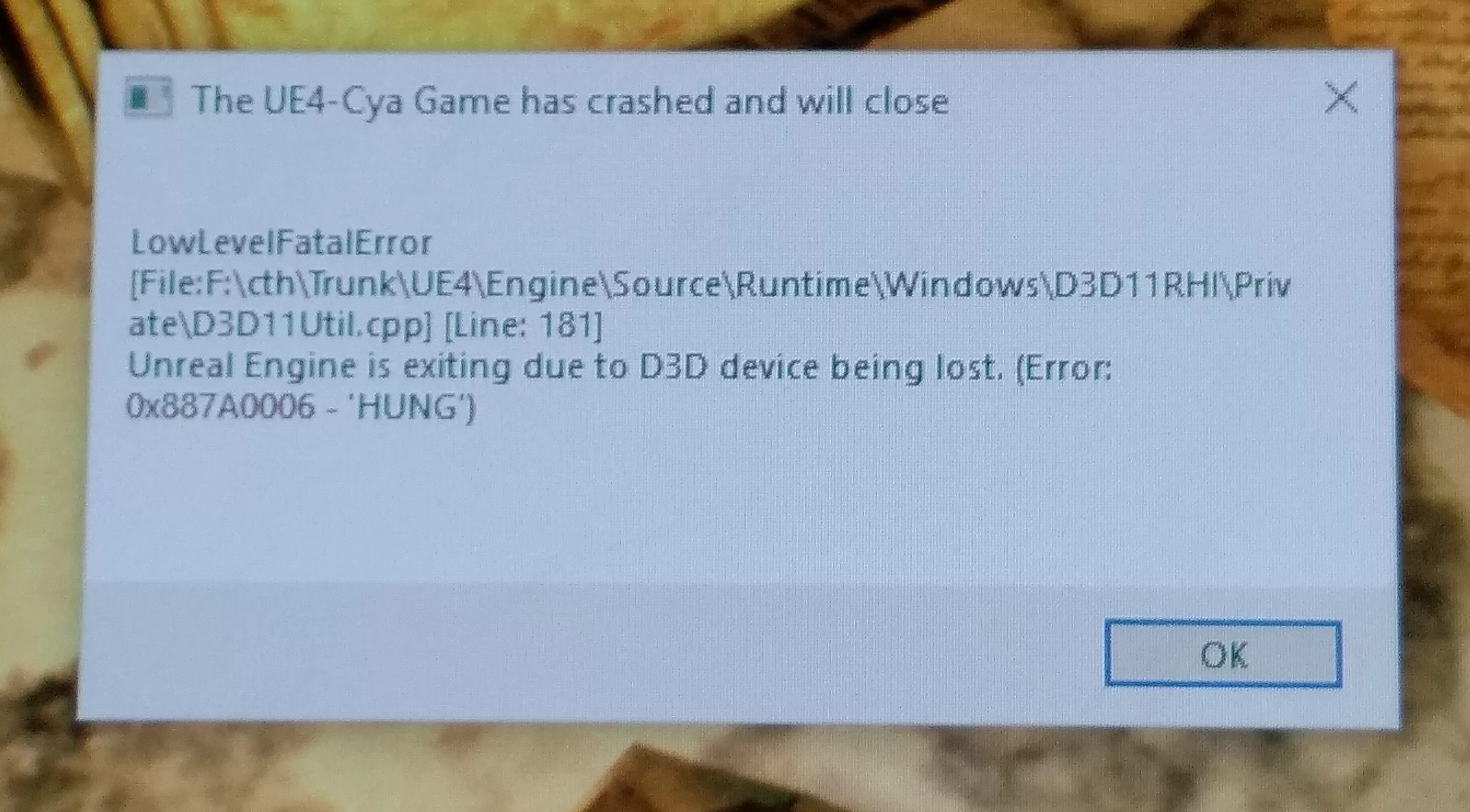 Ue4 crash. Ошибка Unreal engine 4. Фатальная ошибка. Фатал еррор виндовс. Game has been crashed