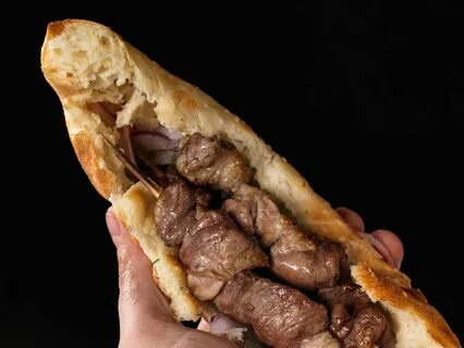 Хлеб мясо шашлык